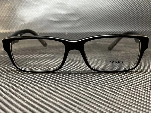 PRADA PR 16MV 1BO1O1 Matte Black Rectangle 57 mm Men 2